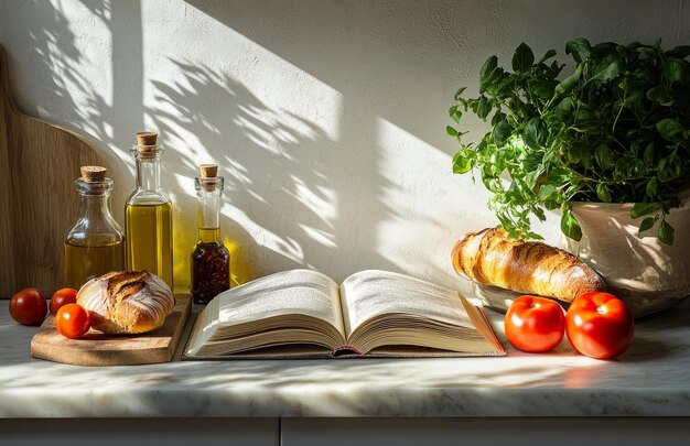 Książka kucharska i składniki